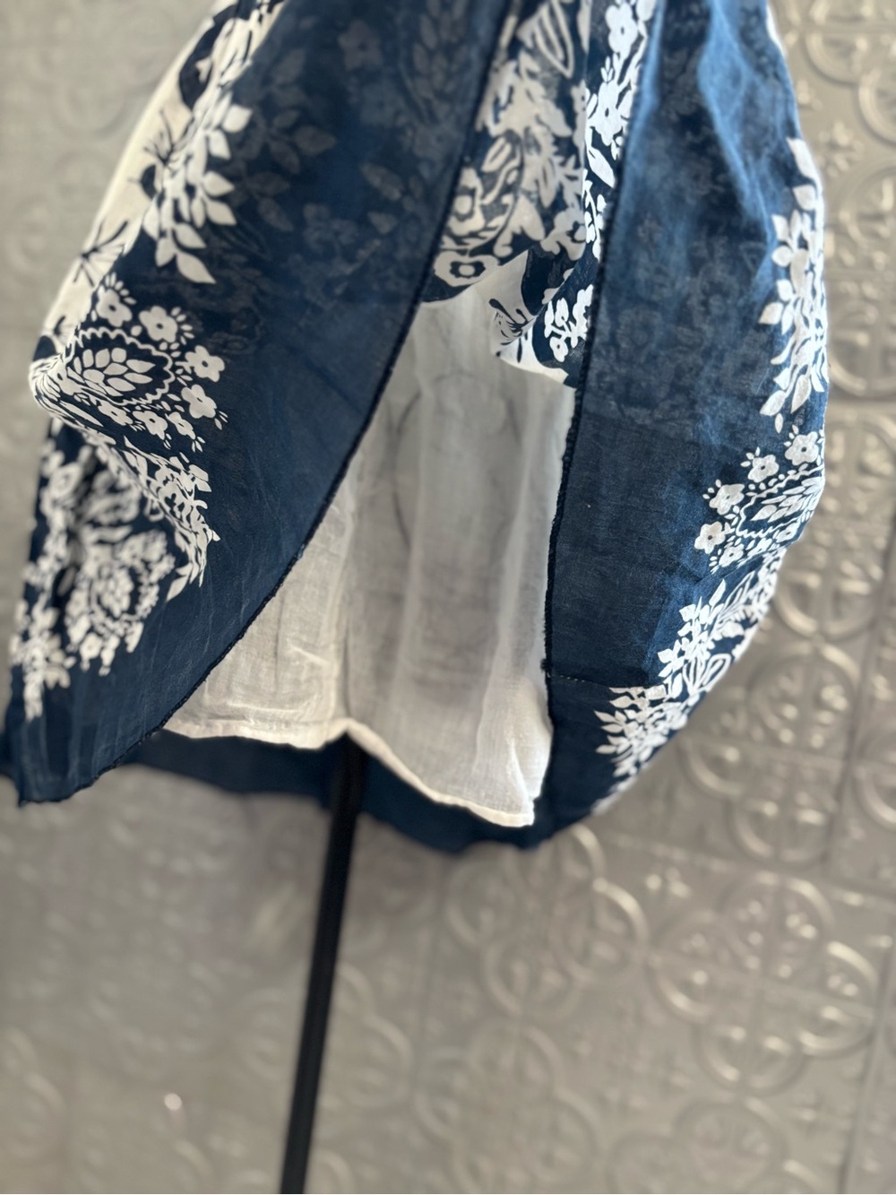 Raviya Y2K hippy boho hibiscus Floral Summer Dress Cotton farmhouse cottagecore - Picture 6 of 7